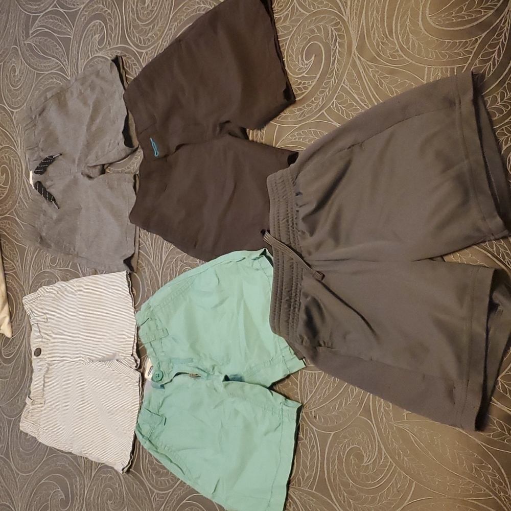 Assorted Boys Size 5 shorts.  Old Navy, Carter's, Reel Legends, Athletic Works